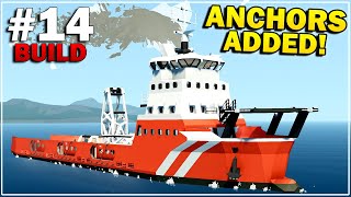 MAG ALL ANCHORS ADDED  Stormworks  Diving Bell Supply Ship Build  Part 14 [upl. by Sivia]