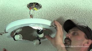 How To Replace A Ceiling Light Fixture [upl. by Annabella]