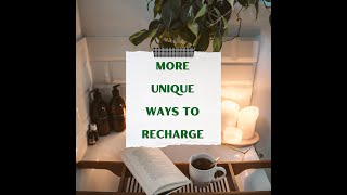 Unique Weekend Recharge Ideas [upl. by Fifine]