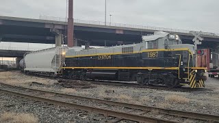 Canton Railroad Crosses S Newkirk Street [upl. by Anilosi]