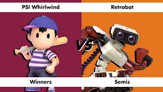 WTT 133 PSI Whirlwind Ness vs Retrobot ROB  Smash Ultimate  SSBU [upl. by Lime601]