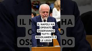 Le parole dellavvocato Fabio Fulgeri difensore del Presidente Aurelio Delaurentiis [upl. by Nnair684]