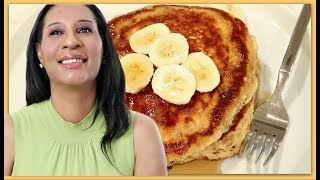 The Ultimate Banana Buttermilk Pancakes  Easy amp Simple Recipe  ThymeWithApril [upl. by Dilahk]