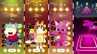 Wolfoo🆚Bingo🆚Pinkfong🆚Pocoyo🎶Tiles Hop [upl. by Domineca232]