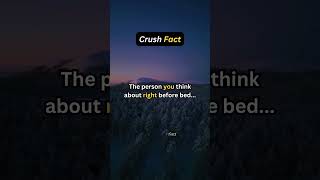 The person who think about before bed…  Crush Facts shorts psychology [upl. by Benedict]