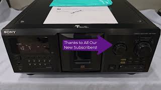 David Preshipping Video 10048081 Sony CD Player CDPCX350 [upl. by Akenn]