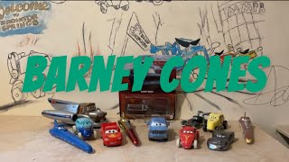 Disney Cars Mattel Barney Cones [upl. by Apfelstadt]