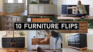 10 Inspiring Furniture Flips Ep 2  Beautiful Furniture Makeovers  Furniture Flips [upl. by Pownall]