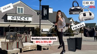 Woodbury Common Premium Outlets I Huge Discounts on Luxury Shopping Vlog Gucci Dior Prada Celine [upl. by Munsey727]