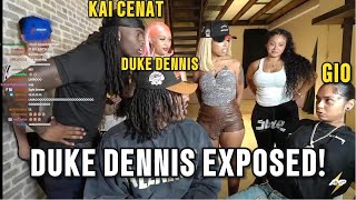 DukeDennis EXPOSED INFRONT OF GIO [upl. by Einnahc]