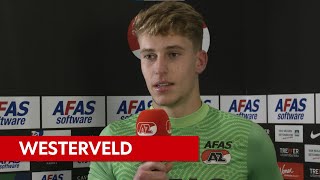 Westerveld Al het gevoel dat hij nerveus was  AZ  Angers SCO  UEFA Youth League [upl. by Meri]