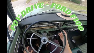 POV Drive of a 1970 Ford F100 360 V8 3speed automatic [upl. by Faxan]