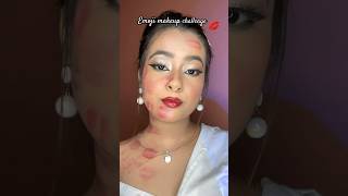 Pinterest inspired kiss 💋 Emoji makeup challenge ✨ trendingonshorts youtubeshorts [upl. by Akemahc]