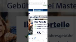 HOW TO REGISTER GEBÜHRENFREI GOLD MASTER CARD AND CREATE LOGIN DETAILS [upl. by Aleacin]