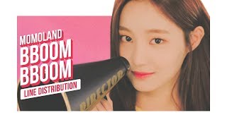 MOMOLAND  BBoom BBoom Line Distribution Color Coded  모모랜드  뿜뿜 [upl. by Epuladaug8]