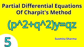 Partial Differential Equations Charpits Methodexample of Charpits Method p2q2yqz [upl. by Shirlee631]