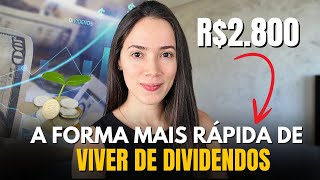 A maneira mais rápida de viver de dividendos com FIIS [upl. by Euqilegna]