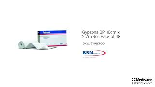 Gypsona BP 10cm x 2 7m Roll Pack of 48 71985 00 [upl. by Assennej]