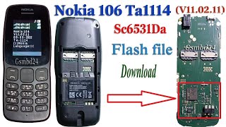 Nokia 106TA1114 Sc6531Da New versions Flash File Download [upl. by Diann]