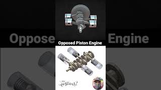 Opposed  Piston Diesel engine working animation automobile gear piston engineering mechanical [upl. by Mayes999]