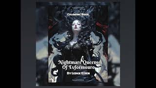 Digital Colouring  Nightmare Queens Of Evformoure Grayscale Coloring Book Procreate coloring [upl. by Woo115]