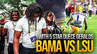 “BAMA🐘 VS LSU🐯” Featuring 5⭐️ recruit Deuce Geralds [upl. by Allehc282]