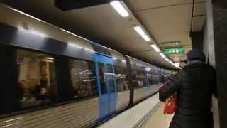 Stockholm  Slussen Bus station to southbound Metro platforms 2015 05 09 [upl. by Obellia]