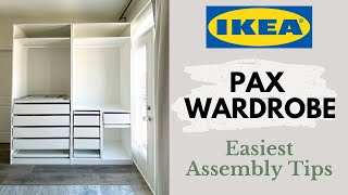 IKEA Wardrobe Tips  How to Build an IKEA Pax Wardrobe Part 1 [upl. by Amada]