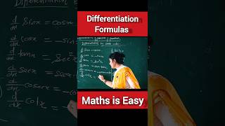 Differentiation Formulas 🔥 Class 11 and Class 12 derivatives shorts ytshort [upl. by Jules839]