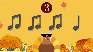 Thanksgiving Rhythm follow along video Elementary Music Ta amp TiTi rhythms The Music Magpie [upl. by Aennaej]