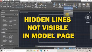 HIDDEN LINES NOT VISIBLE IN AUTOCAD  AUTOCAD TUTORIAL [upl. by Oironoh889]