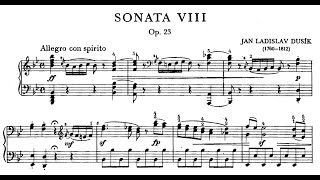 Jan Ladislav Dussek  Piano Sonata in BFlat Major Op23 [upl. by Woods410]