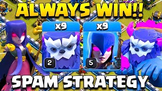 Th12 Yeti Witch strategy  Best Th12 Yeti Witch Attack Strategy in Clash of Clans  Th12 Zap witch [upl. by Lambard]