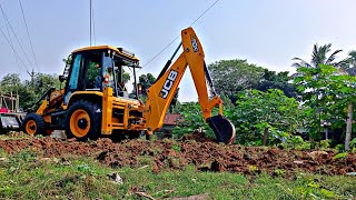 Leveling the soil with JCB for growing vegetables  jcb3dxplus  Jcb video 🚜 [upl. by Carbrey642]