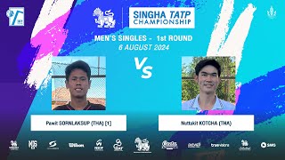 PAWIT1 Vs NUTTAKIT  SINGHA TATP CHAMPIONSHIP 2024 Mens Singles  1st Round [upl. by Adiaz774]