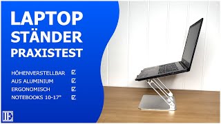 Laptop Ständer höhenverstellbar mit Lüfter amp ergonomisch  Test [upl. by Milks]