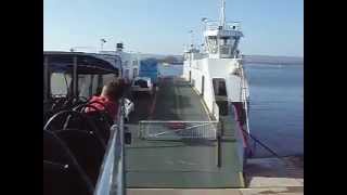 Open Top Bus on the Sandbanks to Studland Chain Ferry [upl. by Mingche]