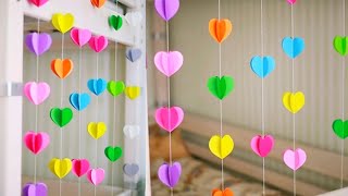 Easy Paper Birthday Decoration Idea • Handmade Birthday Decoration At Home • DIY Birthday Decoration [upl. by Asseralc]