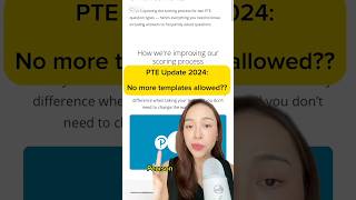 Important PTE Update 2024  Scoring changes and templates pteacademic [upl. by Swamy]