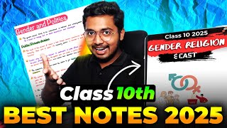 Gender Religion And Cast  CLASS 10 Boards SST Toppers Handwritten Notes 2025 PDF  Chapter4 [upl. by Reniar]