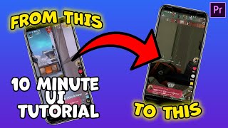 Valorant  Adobe Premiere Pro TikTok UI Tutorial GET MORE VIEWS ON TIKTOK WITH THIS EDITING TRICK [upl. by Ybreh297]