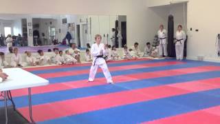 Testing For 2nd Kyu  Basics amp Bassai Dai  IKD Shotokan  Charleswood Karate 2012 [upl. by Anaeed]