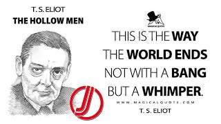 The Hollow Men by TS Eliot  Text Summary Paraphrase Analysis [upl. by Yrome782]