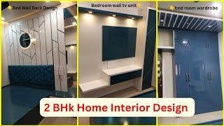 2BHk Home Interior Design  Bedroom amp Kitchen Interior Design Ideas 2024 [upl. by Dwayne675]