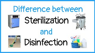 Difference between sterilization and disinfection [upl. by Tulley]