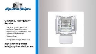 Gaggenau Refrigerator Repair [upl. by Juline]