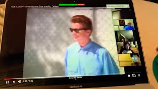 Rickrolling my class on Zoom [upl. by Doyle]