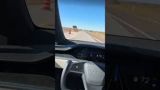 Tesla FSD handles lane closures just fine [upl. by Nnaitak]