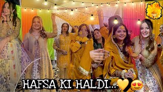 HAFSA KI HALDI…💛  SAB KI DANCE PERFORMANCES 😍  DUSRA EVENT  VLOG BY RABEECA KHAN [upl. by Eenafets]