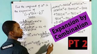 How to find coefficient in binomial expansion using combination method PT 2 [upl. by Neryt]